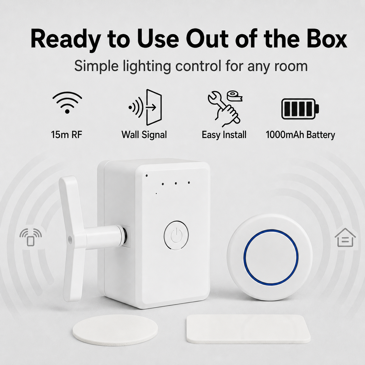 Simposwitch wireless remote light switch kit ready to use