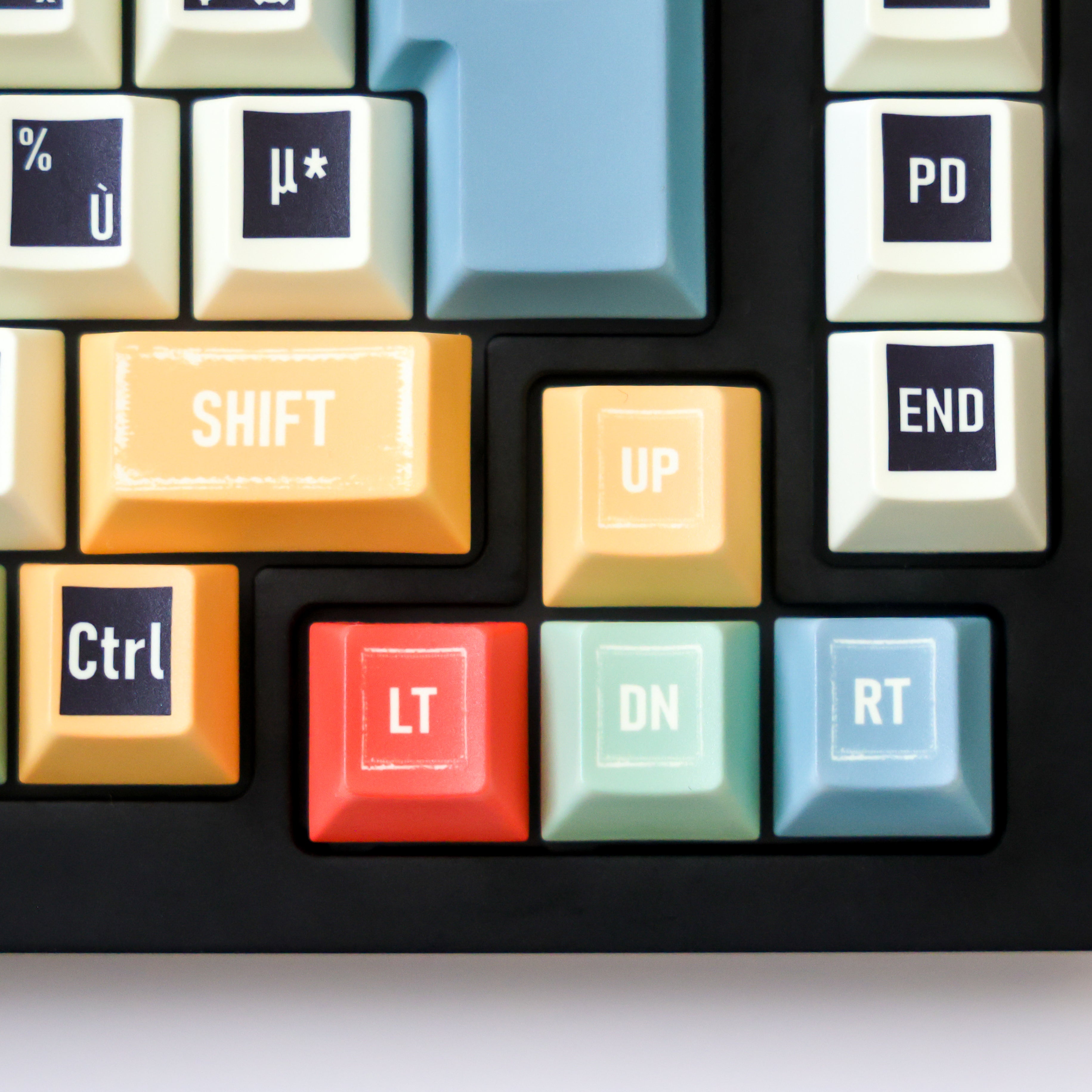 Retro-Keycaps AZERTY/QWERTY, Custom PBT Keycaps 143keys, Layout ISO/ANSI, Cherry Profil,Fit MX Switch