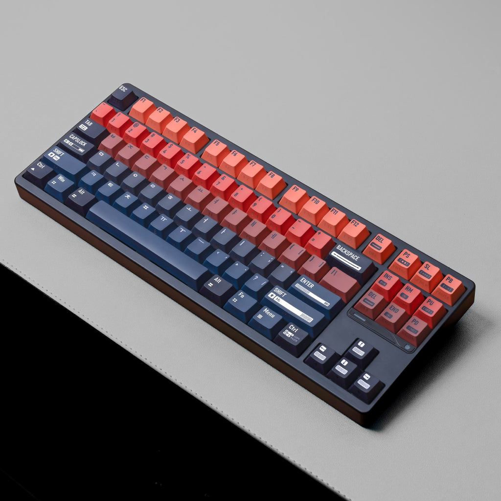 Uni-gardient Double-shot Shine-through PBT Cherry Profile Full Keycap Set ES / DE (QWERTZ) /FR（AZERTY）/EN· Compatible ISO & ANSI