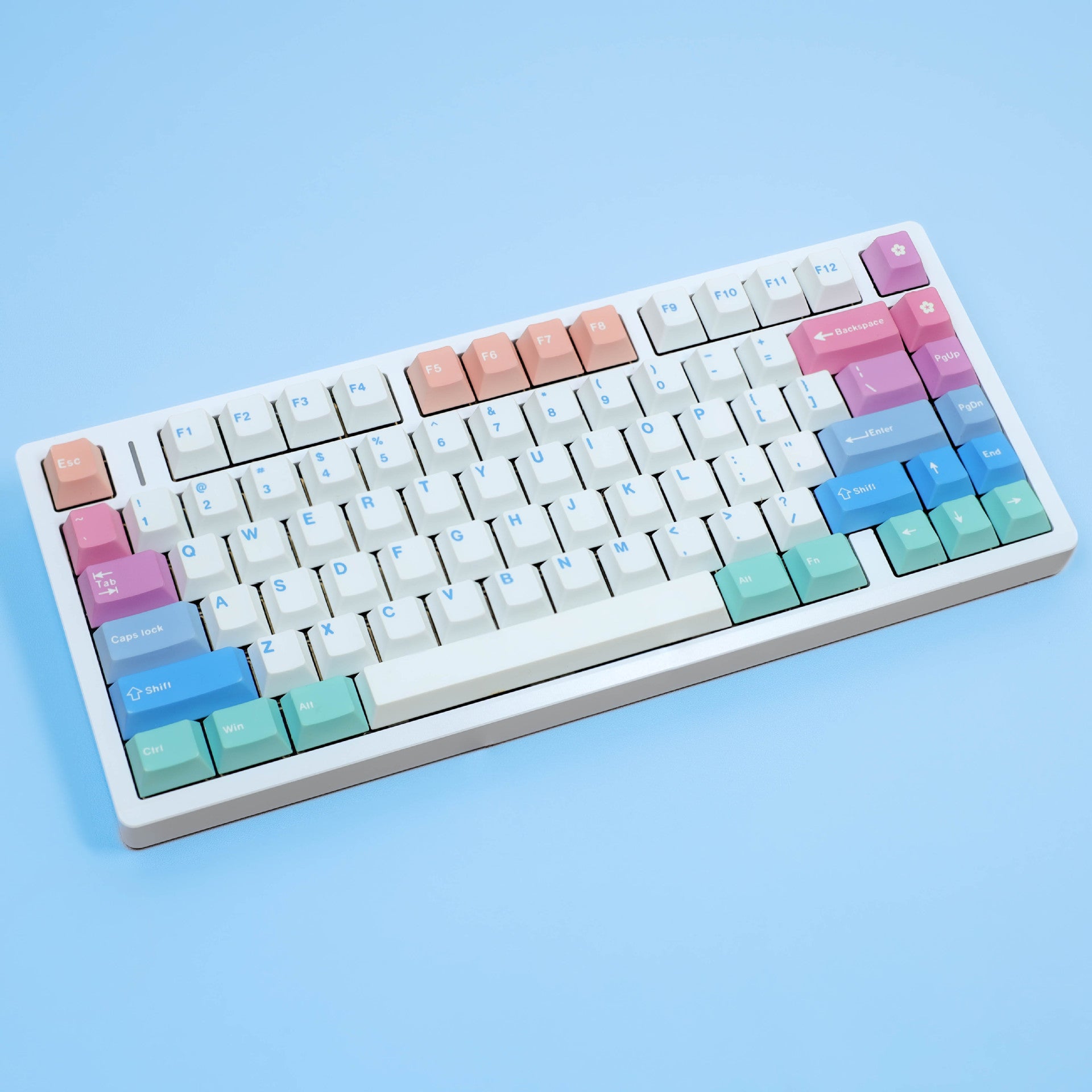 Fairy PBT dye-sub Cherry keycaps for mechanical keyboards. Supports FR (AZERTY), DE (QWERTZ), ES,Compatible to ISO & ANSI.