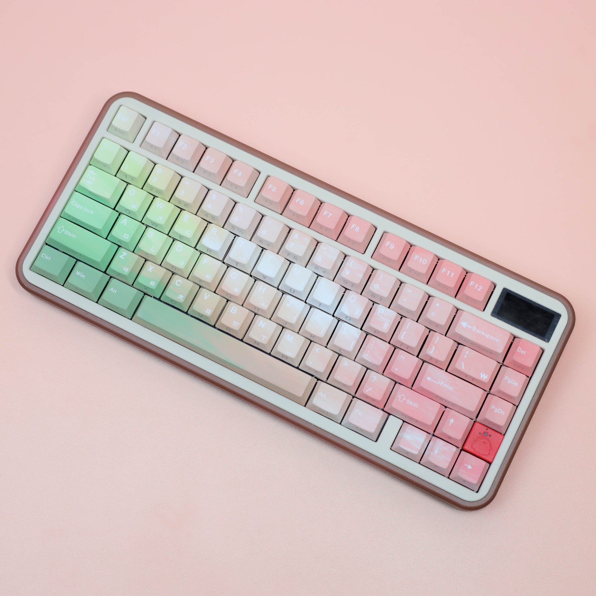 Spirit Double-shot Shine-through PBT FR/DE/ES/EN ISO&ANSI AZERTY/QWERTZ/QWERTY Cherry Profile Full Keycap Set 130+ Keys