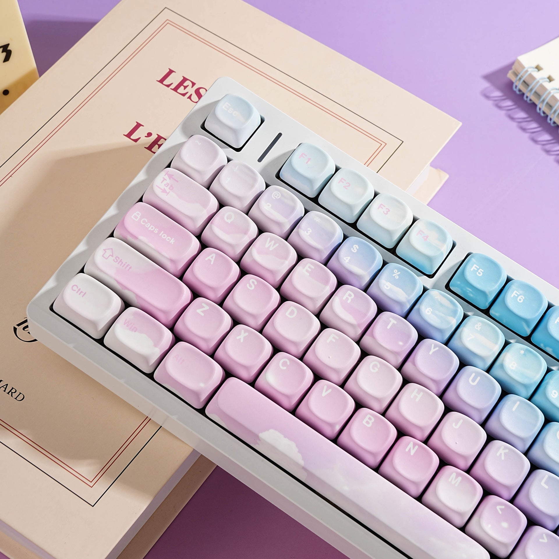 MOA Dreamy PBT Dye-sub Keycap Set / DE (QWERTZ) / FR (AZERTY) / ES / Brazilian PT / Russian +  Small Languages · ISO & ANSI