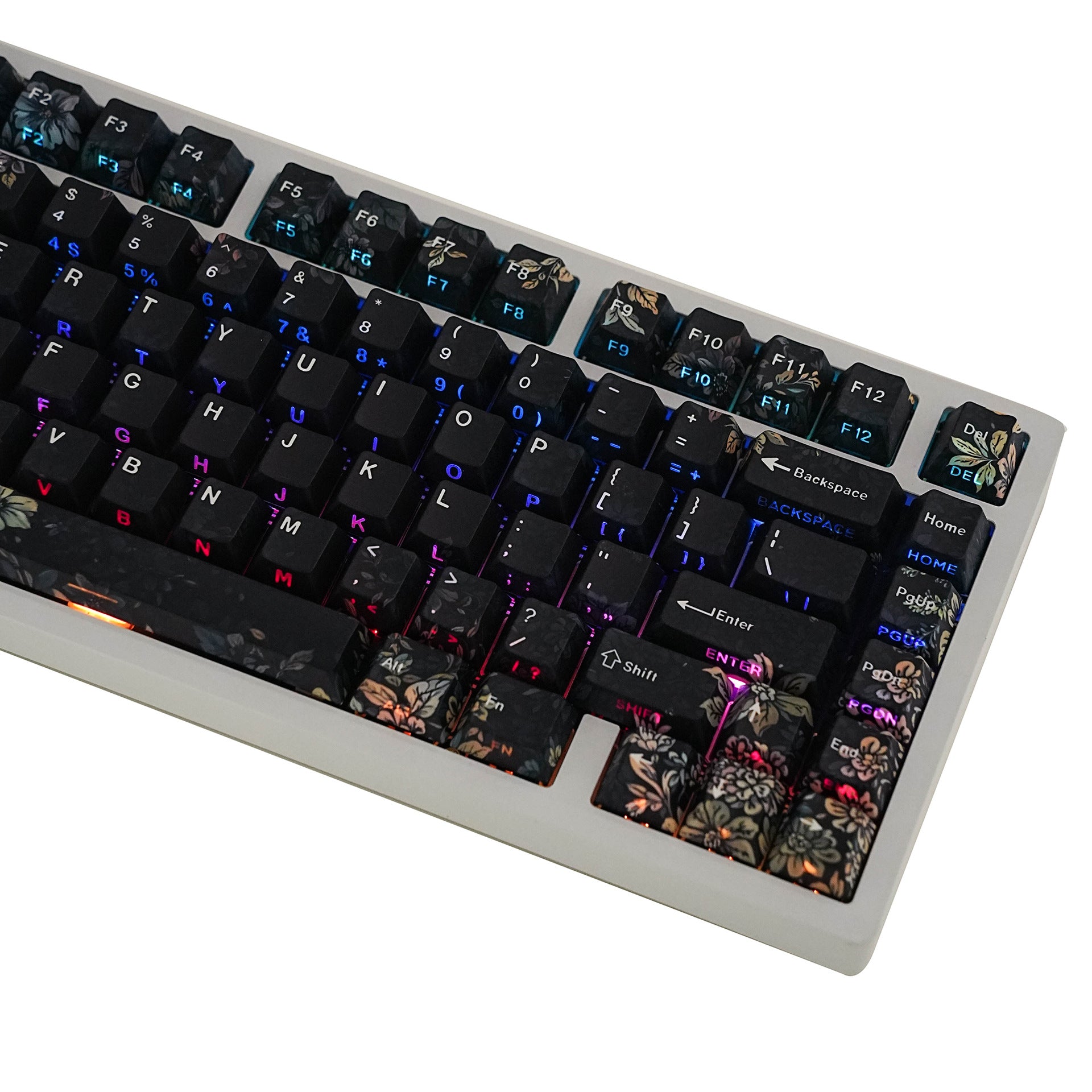 Faint Fragrance Double-shot Shine-through PBT Cherry Profile 131-key Keycap Set DE (QWERTZ) / ES / FR (AZERTY) / Zhuyin · Compatible ISO & ANSI