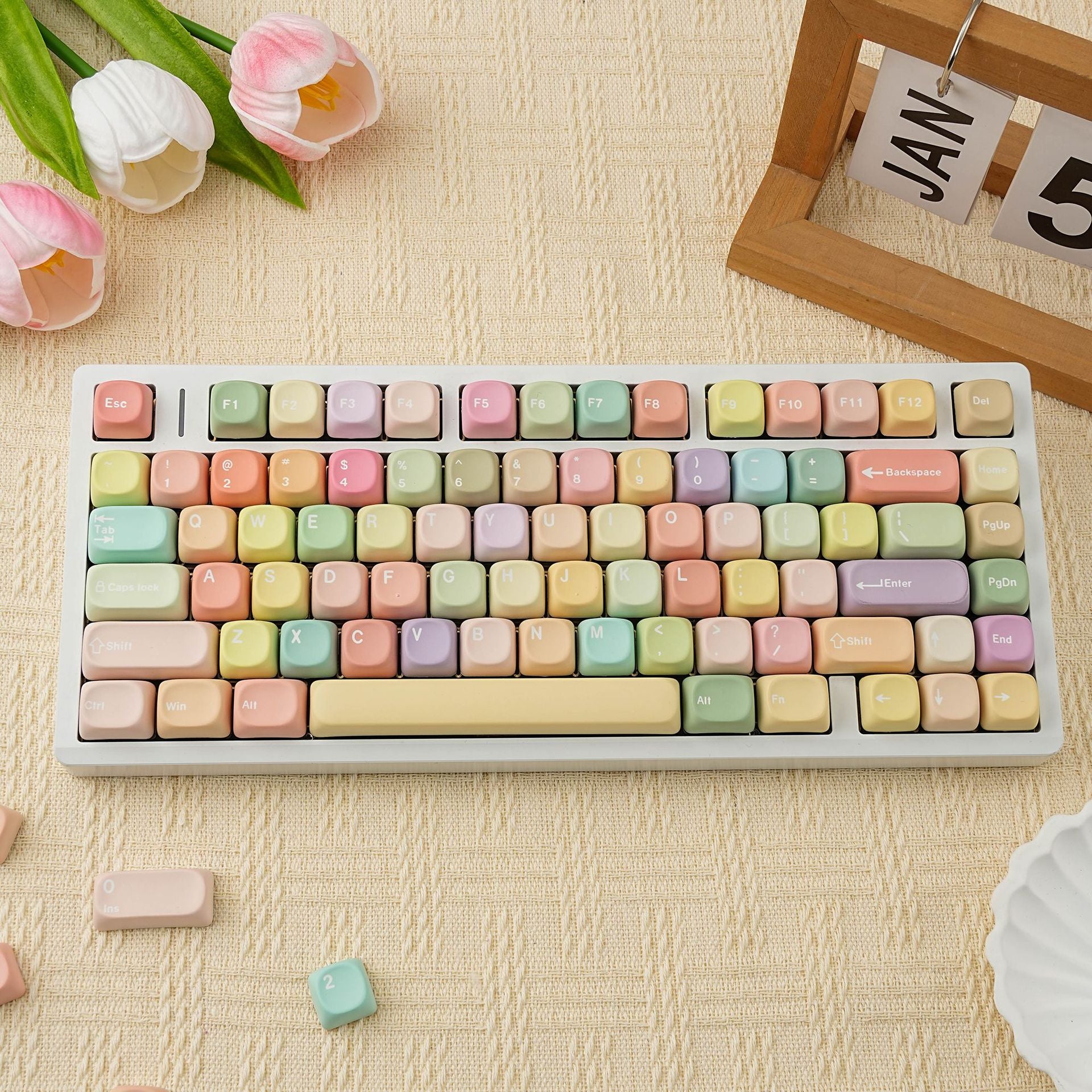 Jelly MOA PBT Dye-sub Keycap Set DE (QWERTZ) / FR (AZERTY) / ES /  Compatible ISO & ANSI · Split Spacebar Support