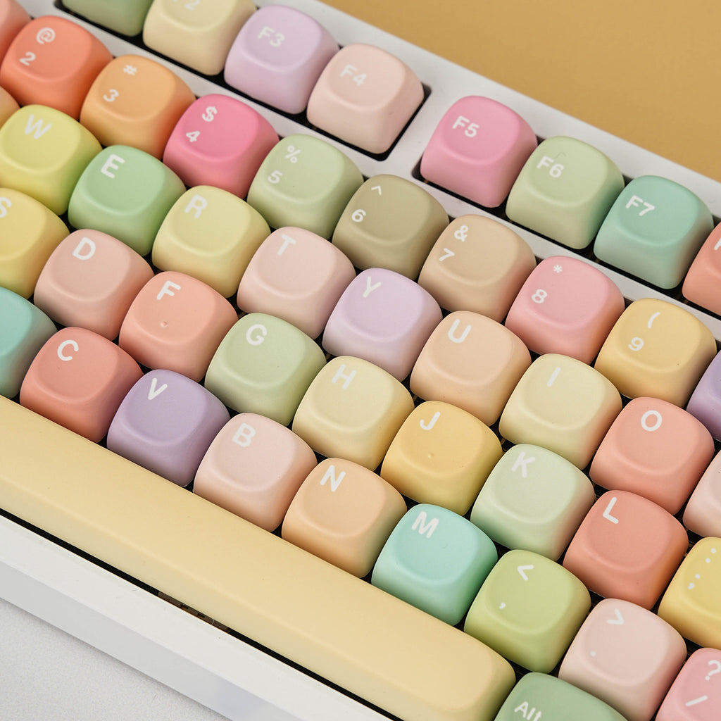 Jelly MOA PBT Dye-sub Keycap Set DE (QWERTZ) / FR (AZERTY) / ES /  Compatible ISO & ANSI · Split Spacebar Support