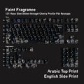 Faint Fragrance Double-shot Shine-through PBT Cherry Profile 131-key Keycap Set DE (QWERTZ) / ES / FR (AZERTY) / Zhuyin · Compatible ISO & ANSI