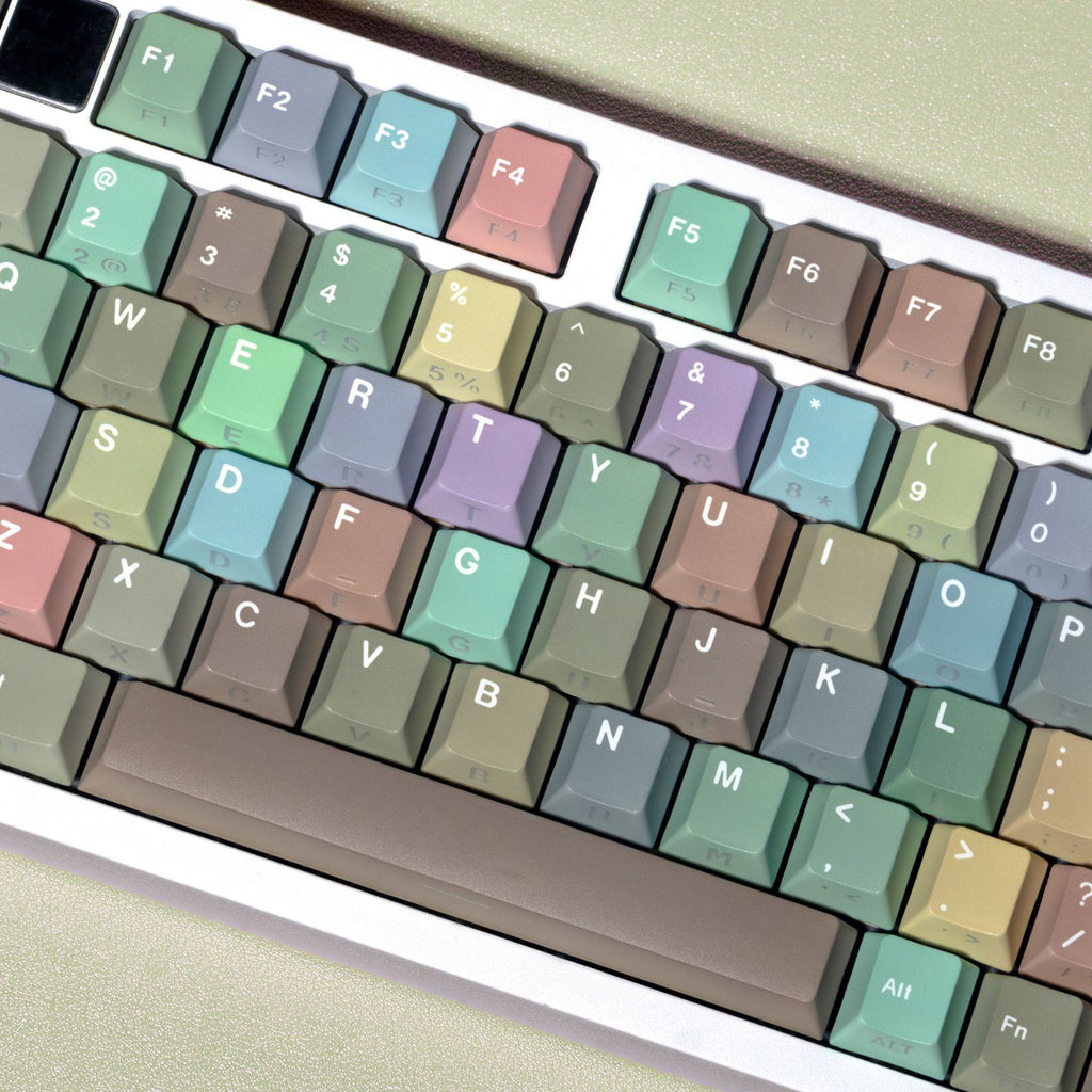 Morandi V2 Double-shot Shine-through PBT Cherry Profile Keycap Set – FR/DE/ES/EN AZERTY/QWERTZ · ISO/ANSI