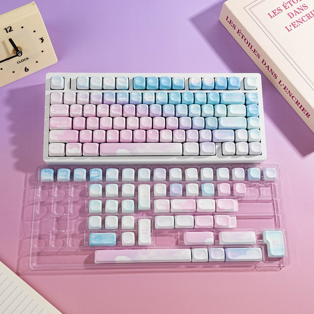MOA Dreamy PBT Dye-sub Keycap Set / DE (QWERTZ) / FR (AZERTY) / ES / Brazilian PT / Russian +  Small Languages · ISO & ANSI
