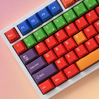 Beti French AZERTY keycaps, left angle detail