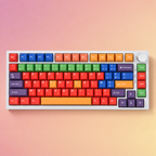 Beti French AZERTY keycaps, full keyboard front