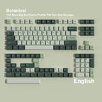 SIMPOCUBIC Botanical Dye-sub PBT Cherry Keycap Set English layout option