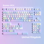 Bubble MOA 130-Key PBT Keycap Set — UK QWERTY keyboard layout