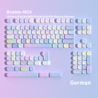 Bubble MOA 130-Key PBT Keycap Set — German QWERTZ keyboard layout