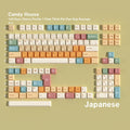 SIMPOCUBIC Candy House Dye-sub PBT Keycap Set Japanese root layout option