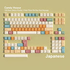 SIMPOCUBIC Candy House Dye-sub PBT Keycap Set Japanese root layout option