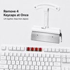 QuadPull tool removes four adjacent keycaps at once
