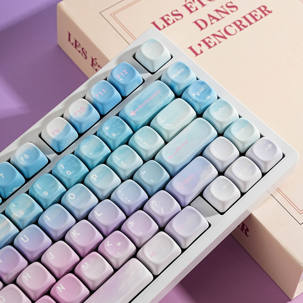 SIMPOCUBIC Dreamy MOA PBT Keycap Set layout coverage chart