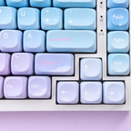 Dreamy MOA German keycaps, Enter, umlaut keys and arrow-key detail