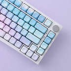 Dreamy MOA French AZERTY keycaps, right angle knob