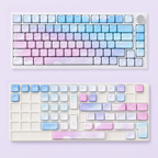 Dreamy MOA French AZERTY keycaps, layout coverage
