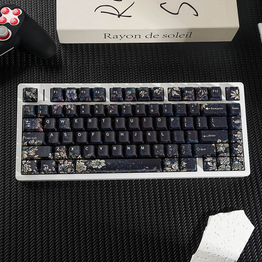 SimpoCubic Faint Fragrance Side-printed PBT Cherry Keycap Set hero product view