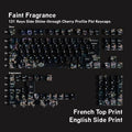 SIMPOCUBIC Faint Fragrance Side-printed PBT Cherry Keycap Set French double engraved layout option