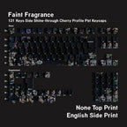 SIMPOCUBIC Faint Fragrance Side-printed PBT Cherry Keycap Set Side engraving only layout option