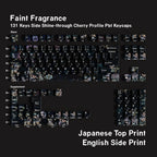 SIMPOCUBIC Faint Fragrance Side-printed PBT Cherry Keycap Set Japanese double engraving layout option