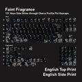 SIMPOCUBIC Faint Fragrance Side-printed PBT Cherry Keycap Set English double engraving layout option