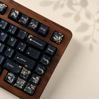 Faint Fragrance German QWERTZ keycaps, right angle detail