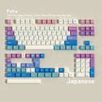 SIMPOCUBIC Fairy Dye-sub PBT Cherry Keycap Set Japanese root layout option
