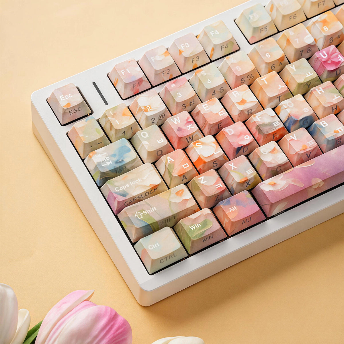 SIMPOCUBIC Garden Shine-through PBT Cherry Keycap Set hero product view
