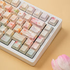 SIMPOCUBIC Garden Shine-through PBT Cherry Keycap Set layout coverage chart