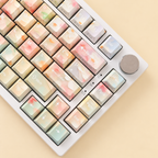 Garden French AZERTY keycaps, right angle detail