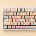 Garden French AZERTY keycaps, center left detail
