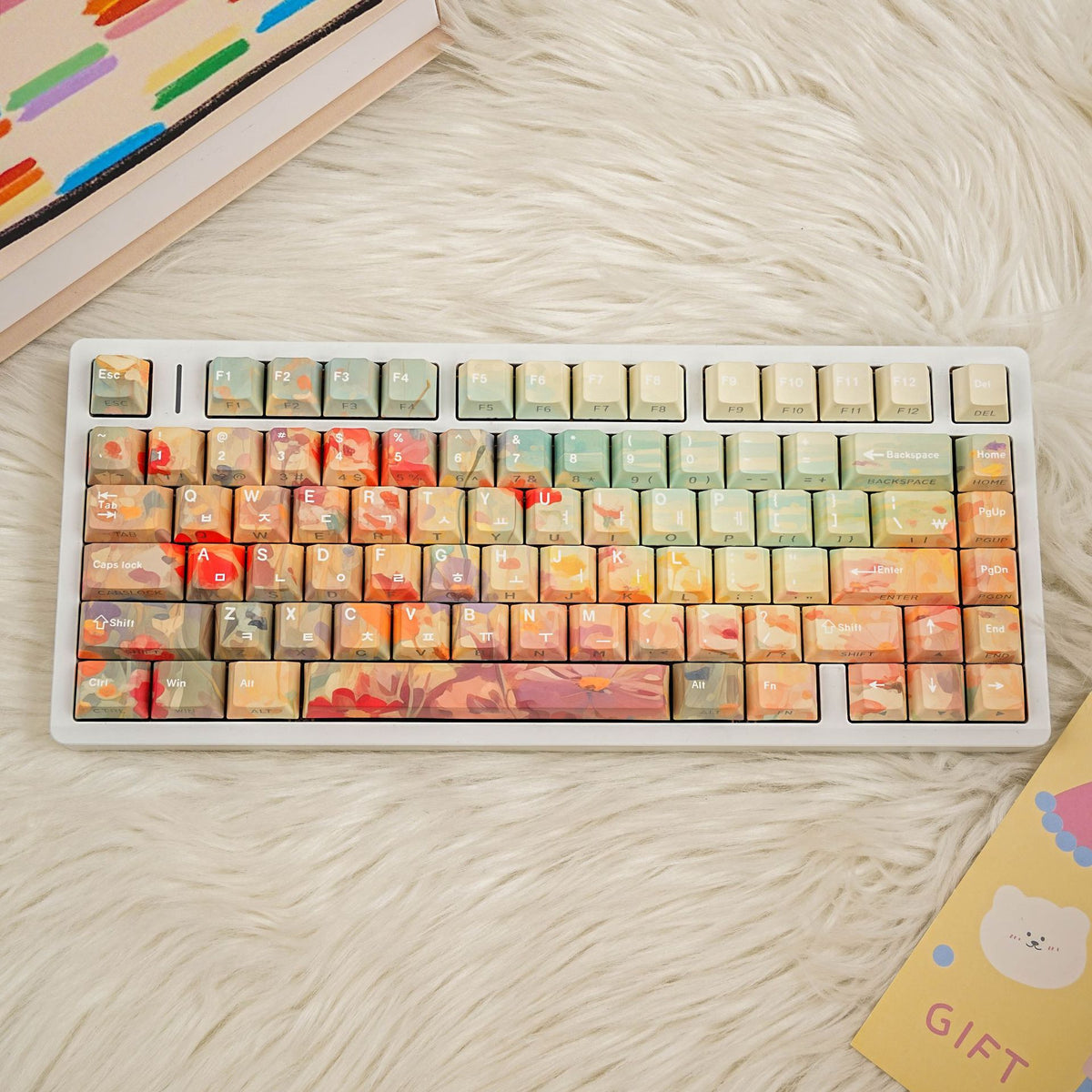 Ghibli Flower 131-Key Side Shine-Through Cherry Profile PBT Keycap Set product image P03