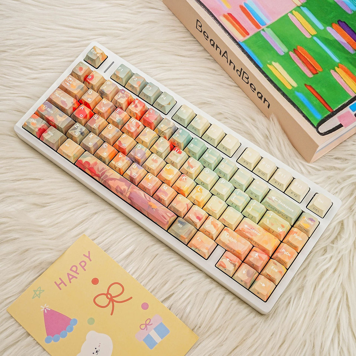 Ghibli Flower 131-Key Side Shine-Through Cherry Profile PBT Keycap Set product image P06