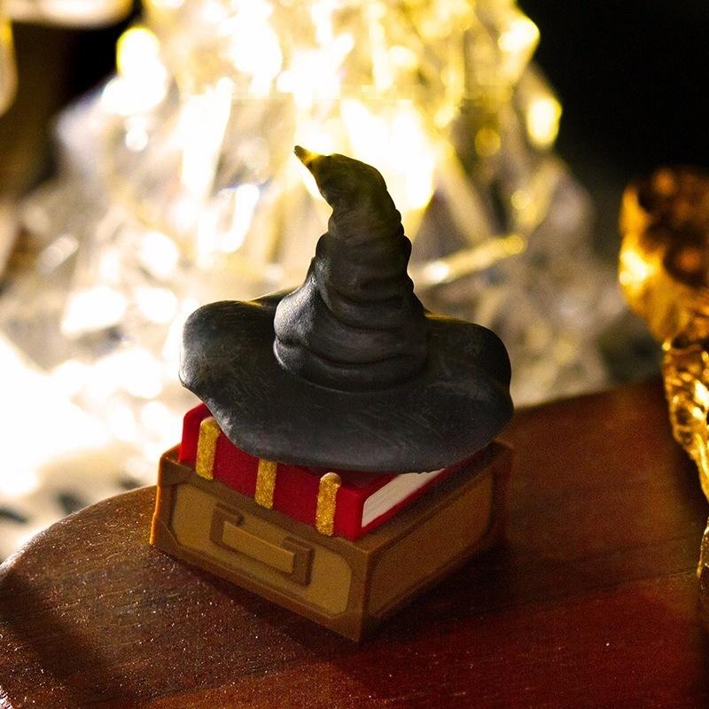 Harry Potter Sorting Hat keycap photographed against a warm background | SIMPOCUBIC