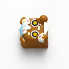 Ice Cream Bear keycap photographed from the front on a white background | SIMPOCUBIC
