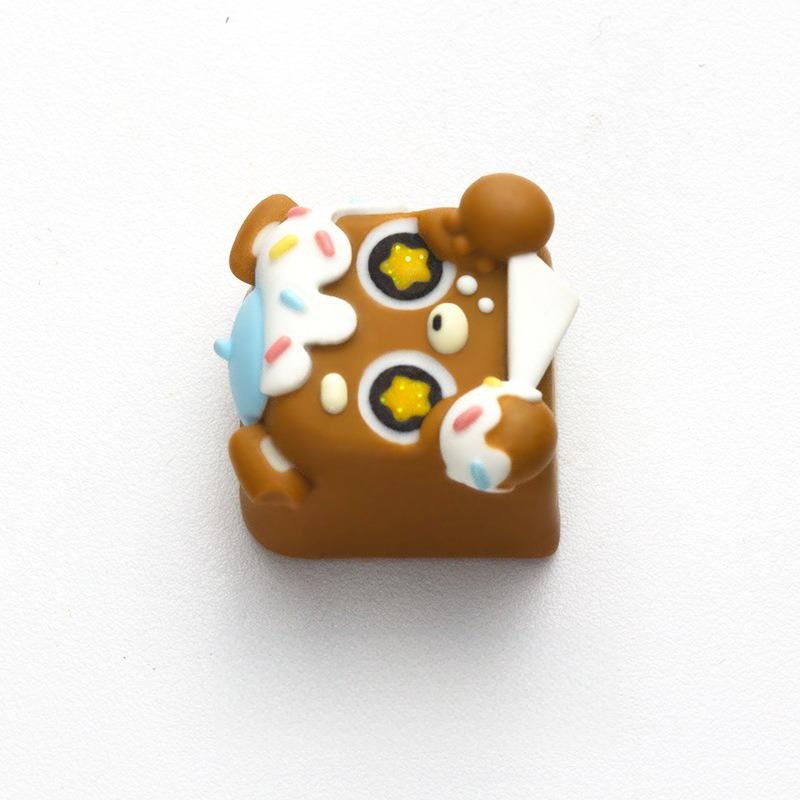 Ice Cream Bear keycap photographed from the front on a white background | SIMPOCUBIC