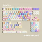 Jelly Sea MOA 130-Key PBT Keycap Set — Portuguese / Brazilian ABNT2 keyboard layout