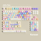 Jelly Sea MOA 130-Key PBT Keycap Set — Korean Hangul keyboard layout