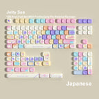 Jelly Sea MOA 130-Key PBT Keycap Set — Japanese Kana keyboard layout
