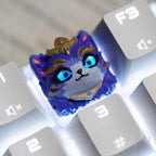 Blue and purple character keycap shown on a white keyboard | SIMPOCUBIC