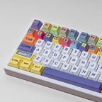 SIMPOCUBIC Lucky side-printed PBT keycap set full kit overview