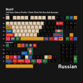 Motif 143-Key Cherry Profile PBT Dye-Sub Keycap Set — Russian Cyrillic keyboard layout