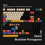 Motif 143-Key Cherry Profile PBT Dye-Sub Keycap Set — Portuguese / Brazilian ABNT2 keyboard layout
