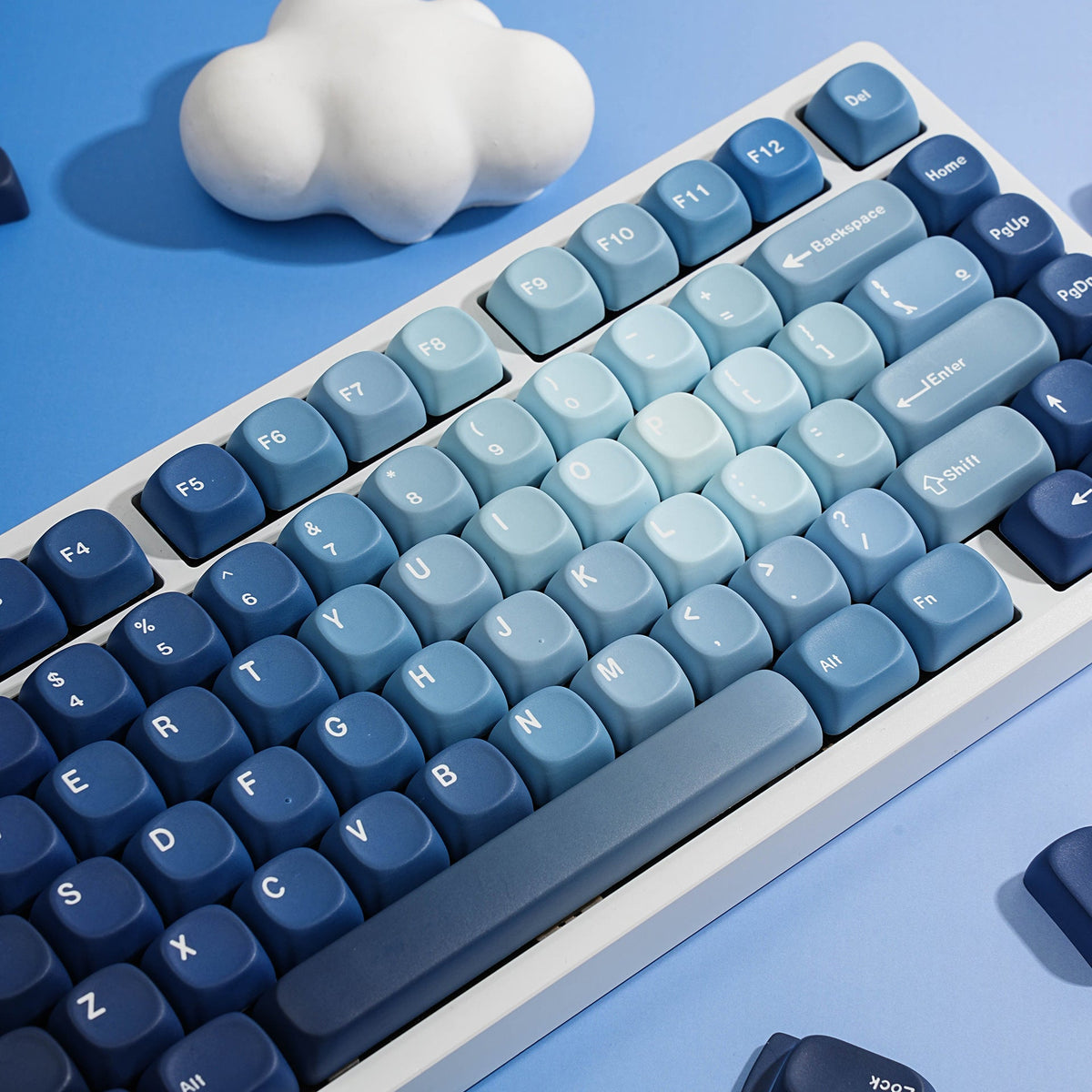 SIMPOCUBIC Ocean Heart MOA PBT Keycap Set layout coverage chart