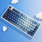 SIMPOCUBIC Ocean Heart MOA PBT Keycap Set angled product view