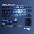 SIMPOCUBIC Ocean Heart MOA PBT Keycap Set Cangjie root layout option